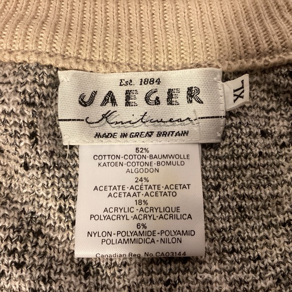 Vintage Jaeger Men’s Cotton Blend Sweater made in Great Britain Size XL - Picture 7 of 8